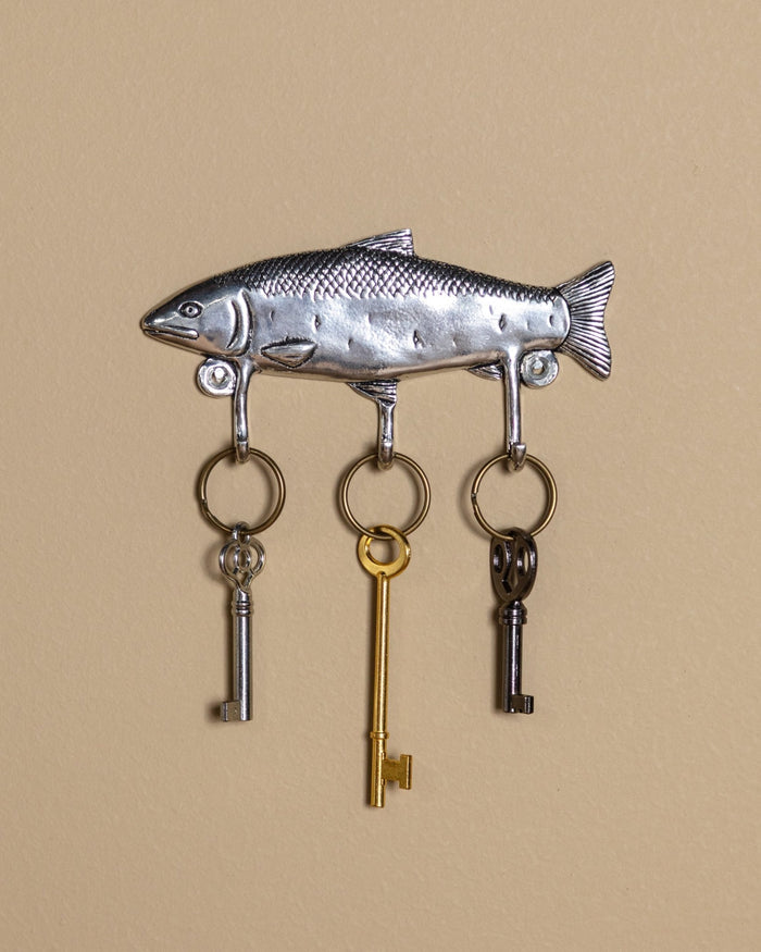 Pewter Fish Triple Hook - Lone Fox