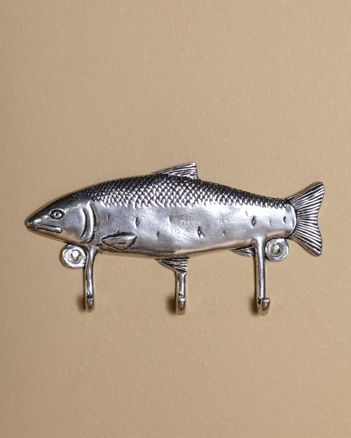Pewter Fish Triple Hook - Lone Fox