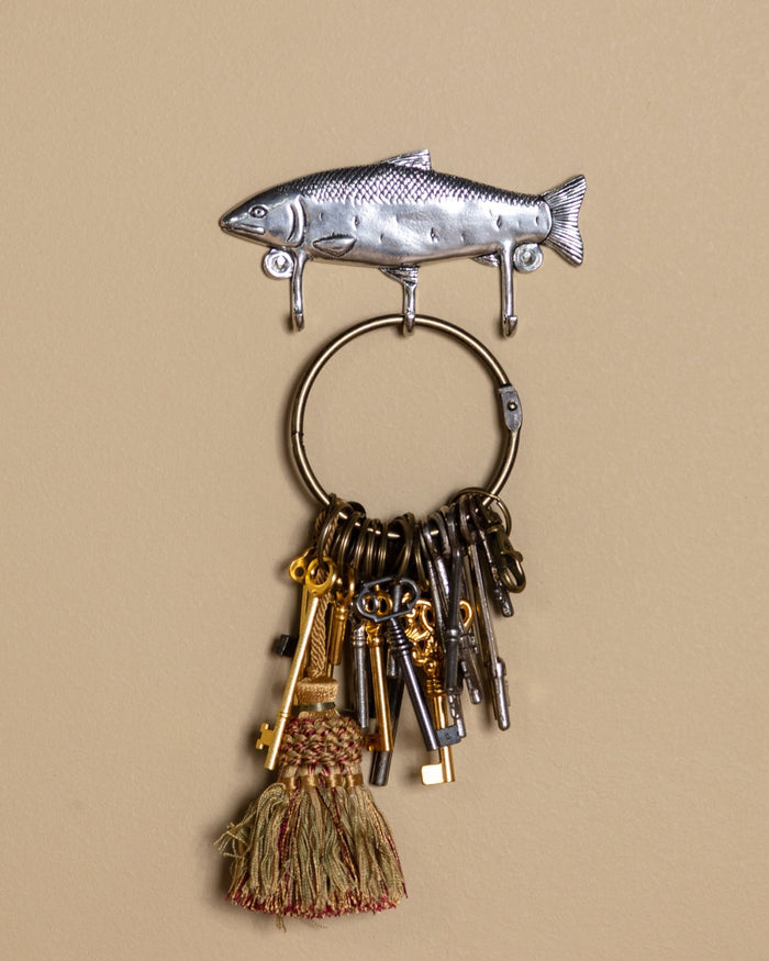 Pewter Fish Triple Hook - Lone Fox