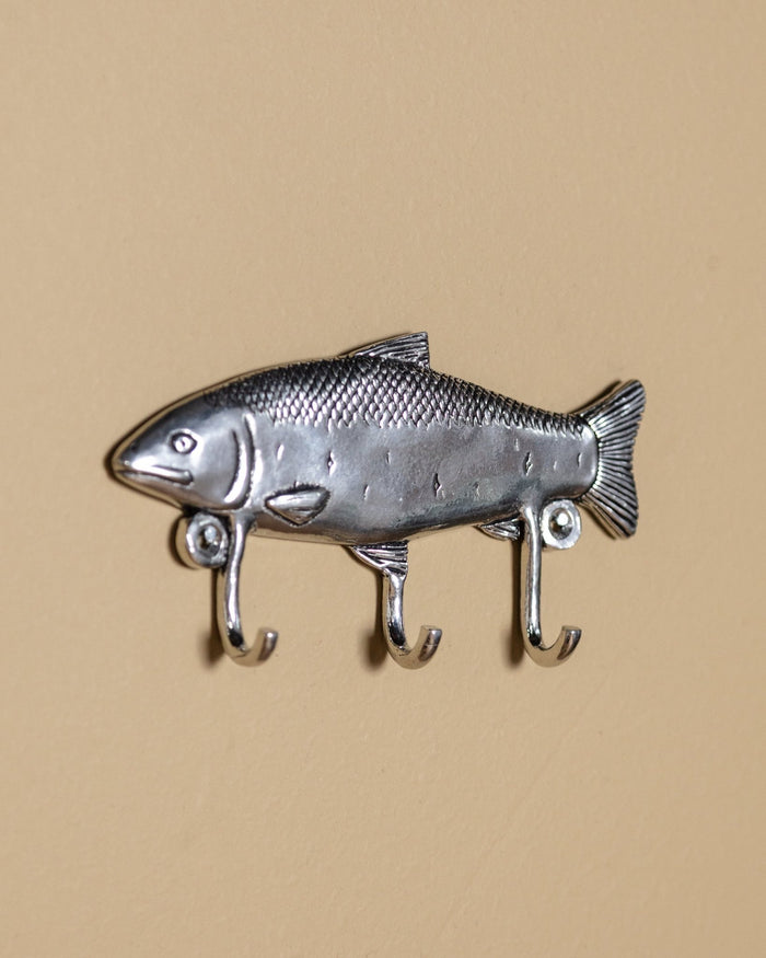 Pewter Fish Triple Hook - Lone Fox