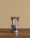 Pewter & Glass Fish Shot Glass - Lone Fox