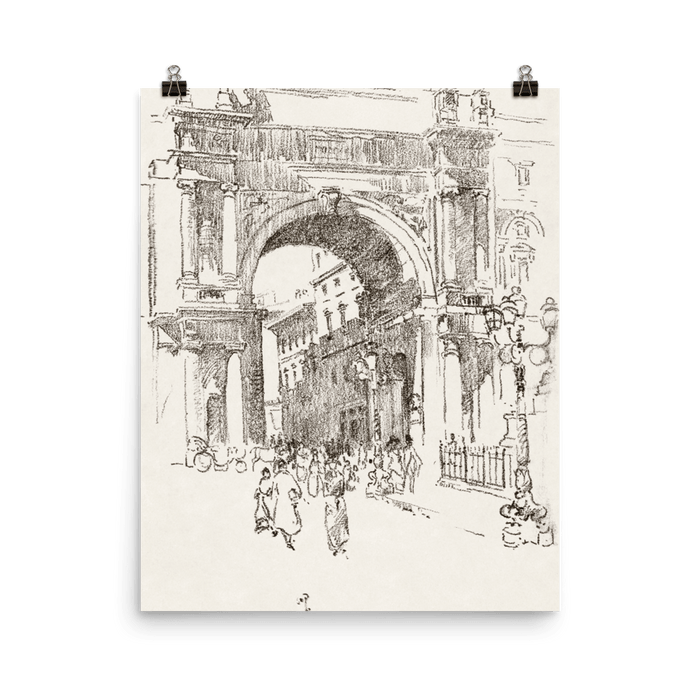 "Piazza Vittorio Emanuele" Art Print - Lone Fox