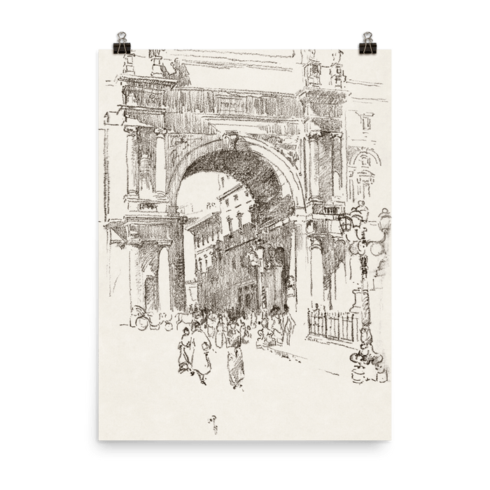 "Piazza Vittorio Emanuele" Art Print - Lone Fox