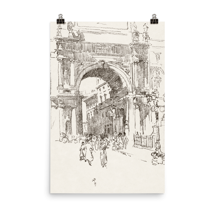 "Piazza Vittorio Emanuele" Art Print - Lone Fox