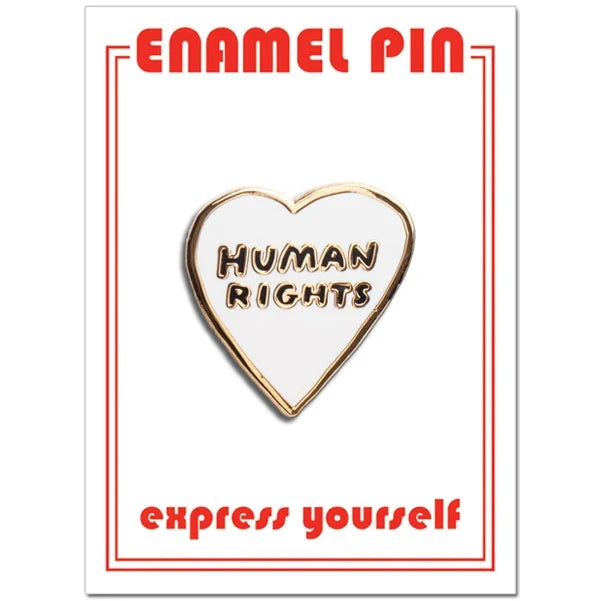 Pin: Human rights Heart