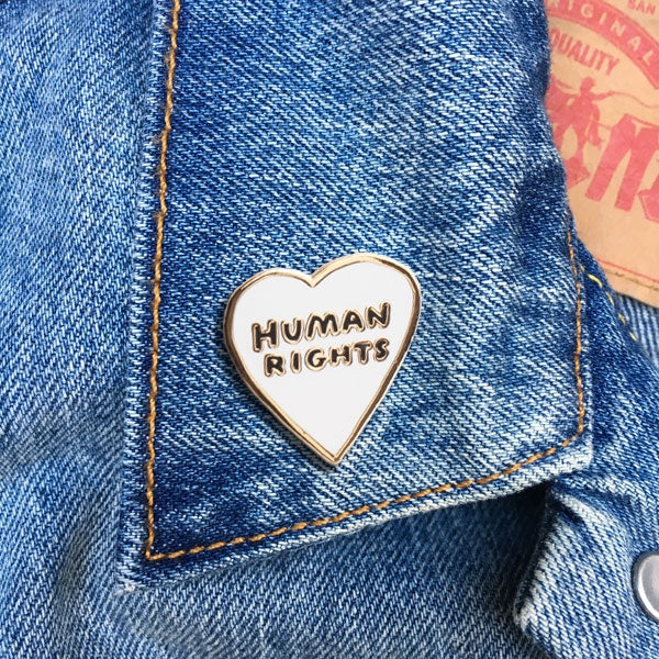 Pin: Human rights Heart