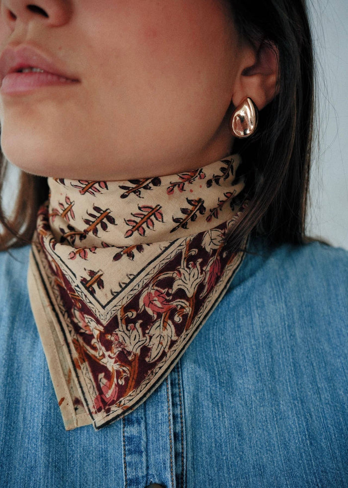 Pine Grove Tapestry Cotton Handkercheif - Lone Fox