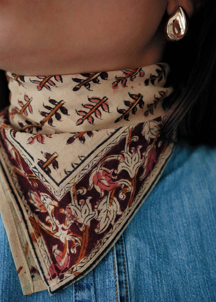 Pine Grove Tapestry Cotton Handkercheif - Lone Fox