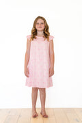 PINK BOWS | RUFFLE SLEEVE DRESS