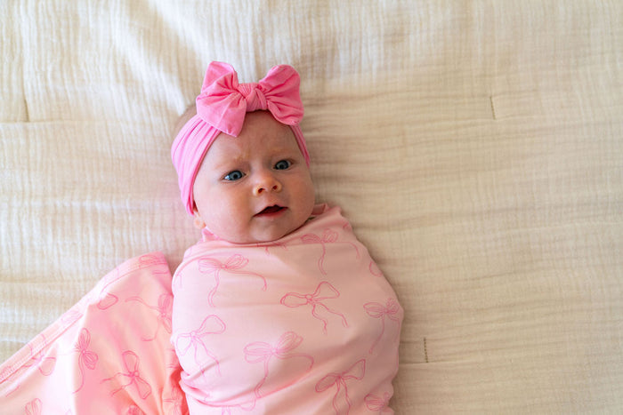 PINK BOWS | SWADDLE