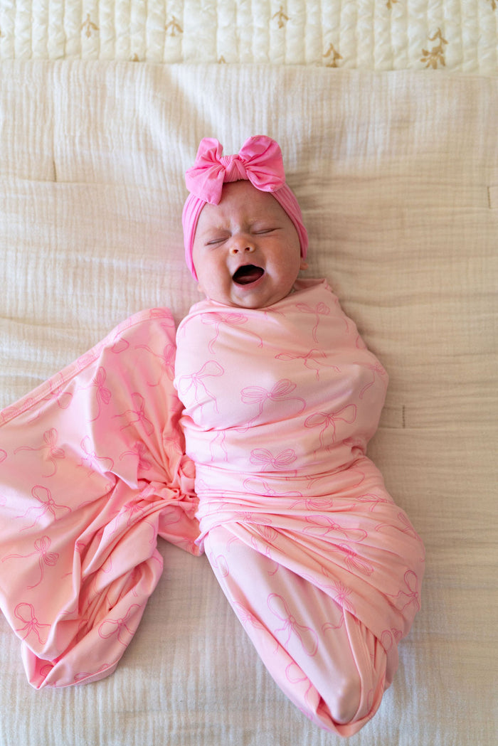 PINK BOWS | SWADDLE