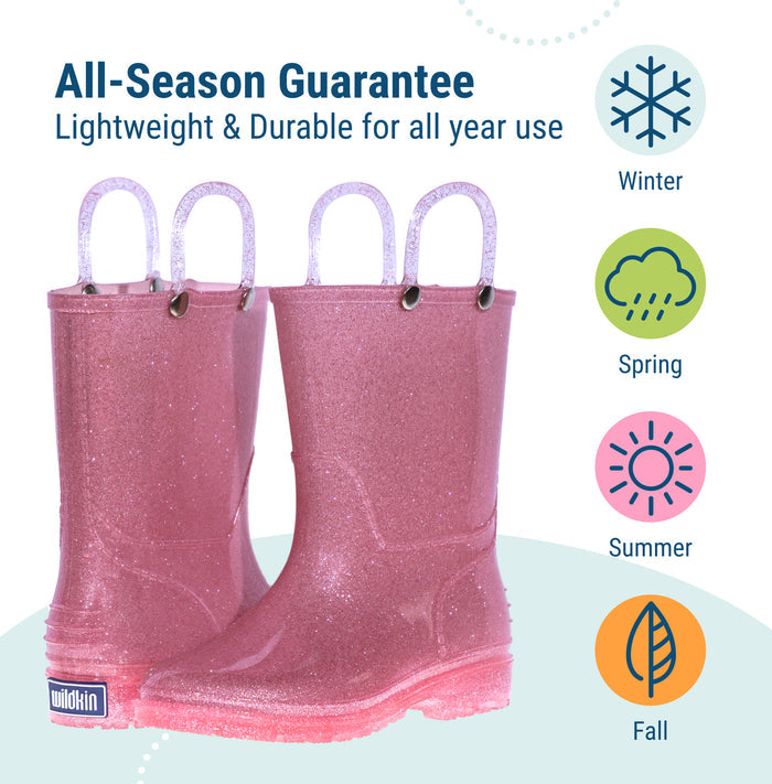 Pink Glitter Original Rain Boots
