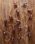 Plum Hand-Blown Glass Garland - Lone Fox