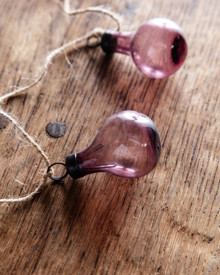 Plum Hand-Blown Glass Garland - Lone Fox