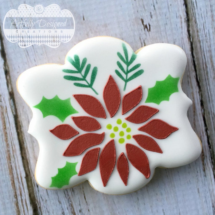 Poinsettia Stencil