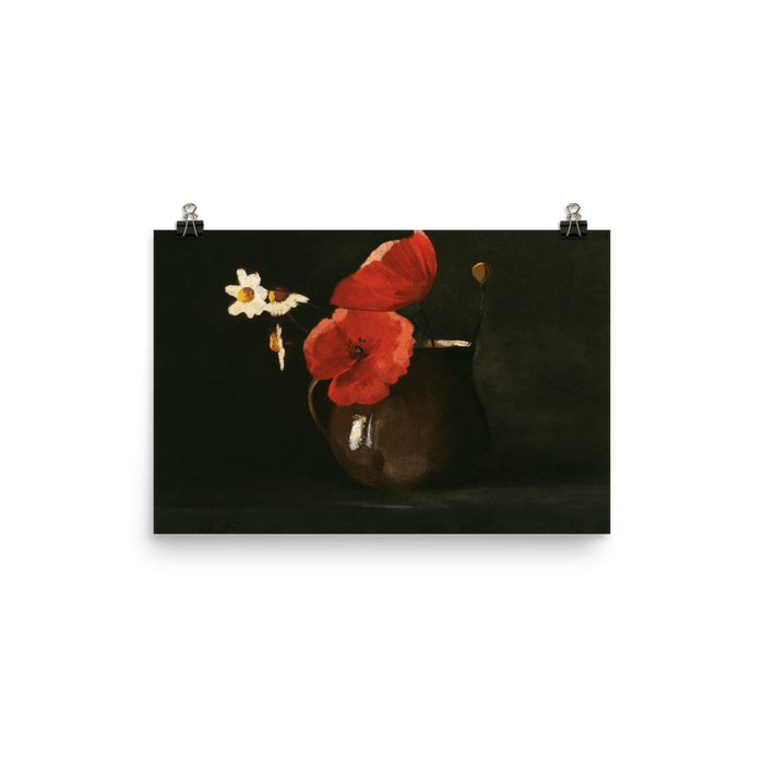 "Poppies and Daisies" Art Print - Lone Fox