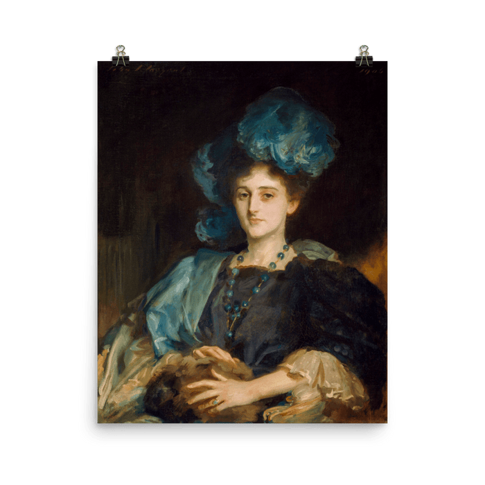 "Portrait of Miss Katherine Elizabeth Lewis" Art Print - Lone Fox