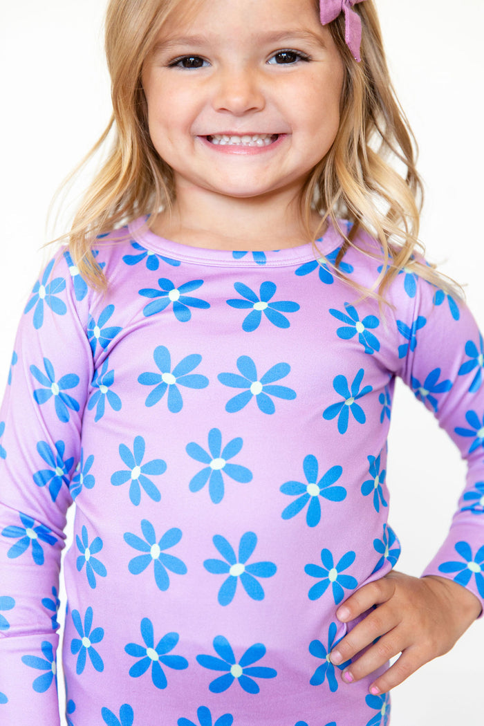 PURPLE + BLUE DAISY | LONG SLEEVE