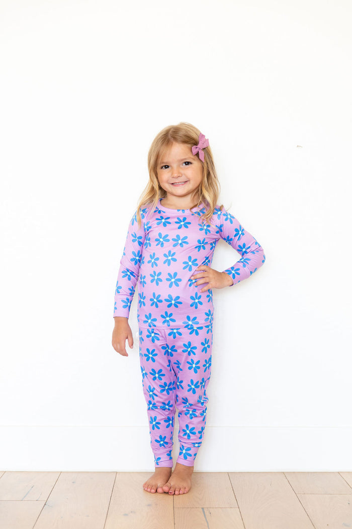 PURPLE + BLUE DAISY | LONG SLEEVE