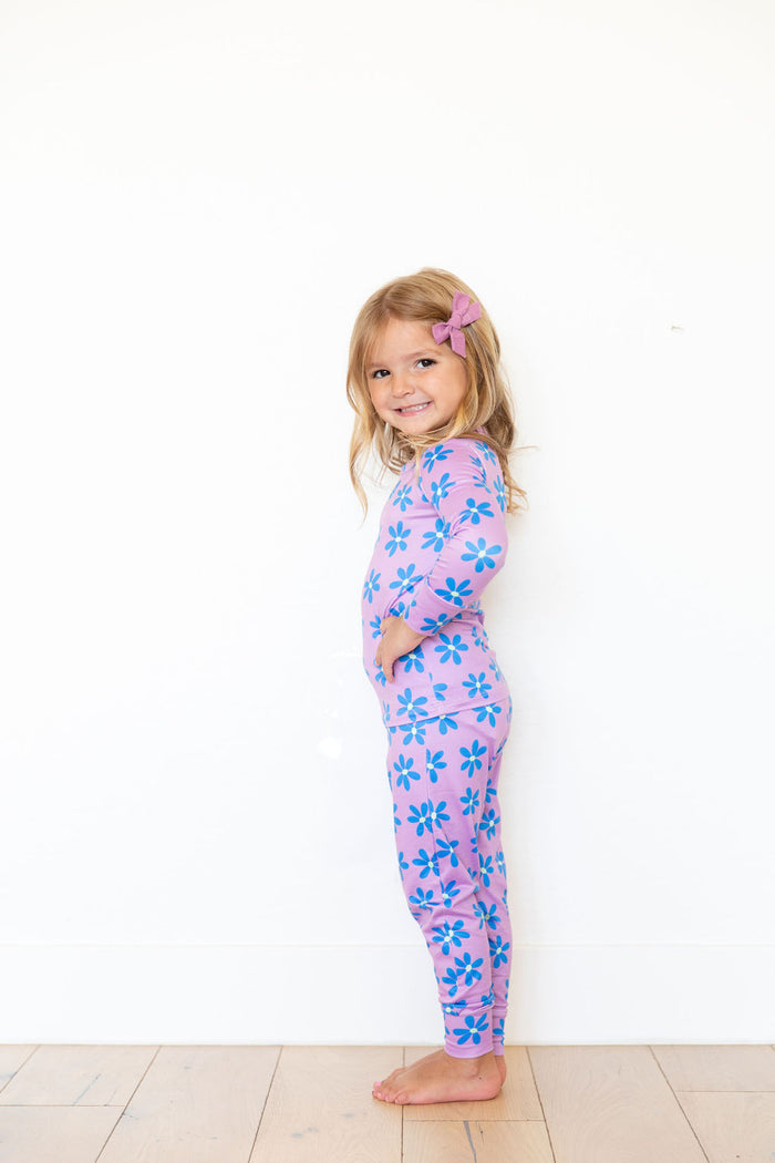 PURPLE + BLUE DAISY | LONG SLEEVE