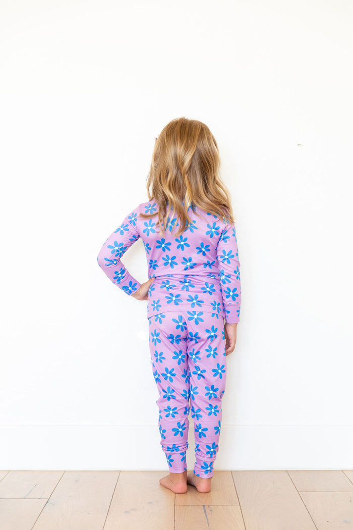 PURPLE + BLUE DAISY | LONG SLEEVE