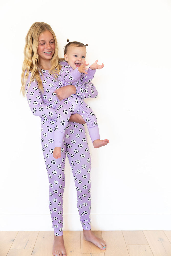 PURPLE SOCCER | ZIPPER ONE PIECE