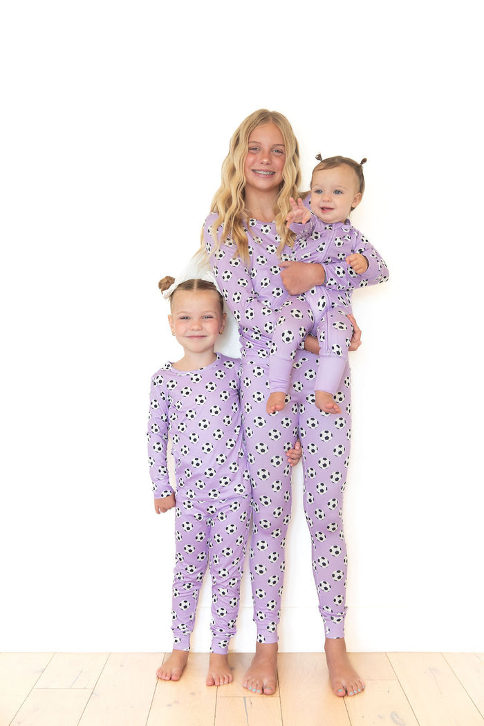 PURPLE SOCCER | ZIPPER ONE PIECE