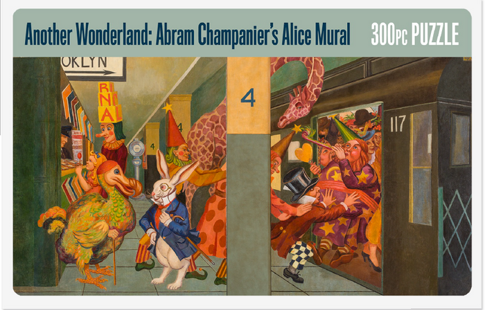 Puzzle box featuring artwork by Abram Chambanier titled 'Another  
Wonderland'.