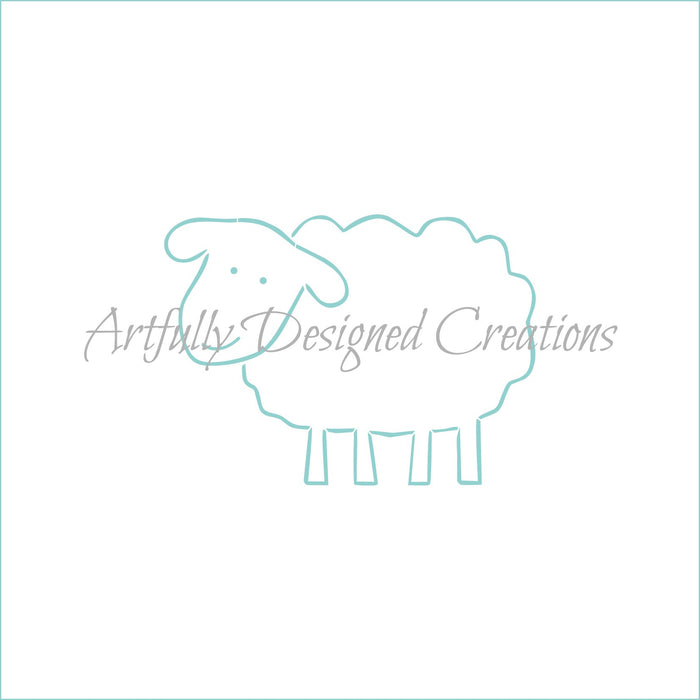 PYO Easter Sheep Stencil