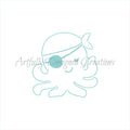 PYO Pirate Octopus Stencil