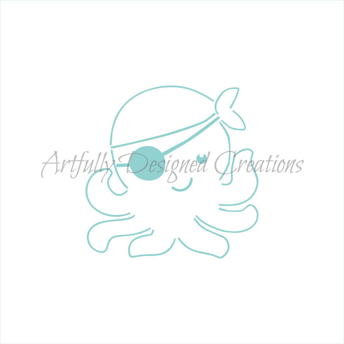 PYO Pirate Octopus Stencil