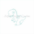 PYO Stegosaurus Stencil