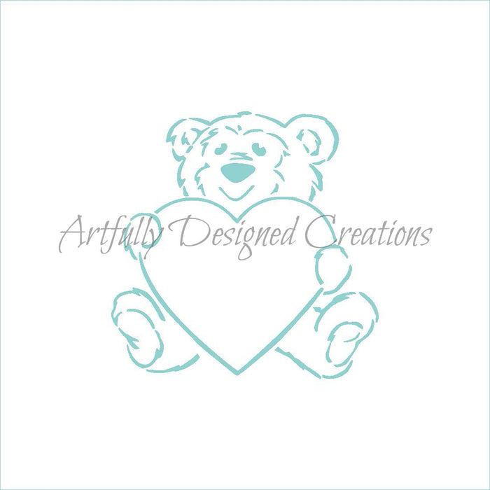 PYO Valentine Bear Stencil
