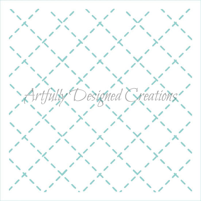 Quilted Stitches Stencil