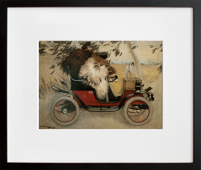 Ramon Casas and Pere Romeu in an Automobile