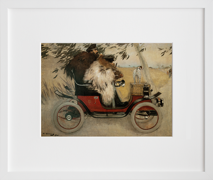 Ramon Casas and Pere Romeu in an Automobile