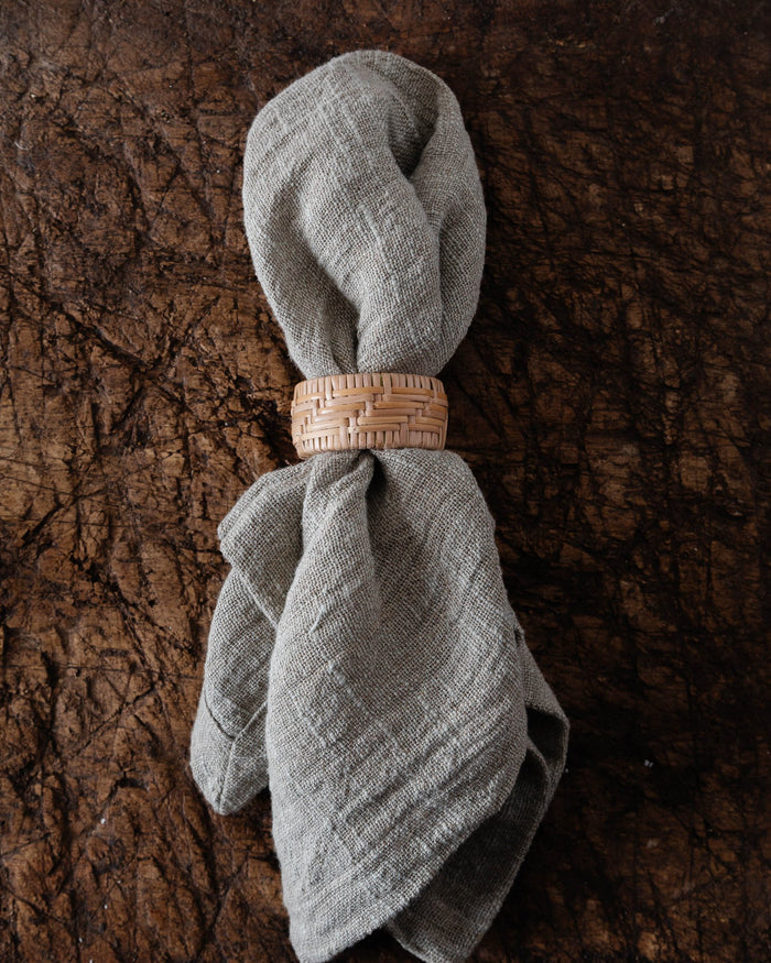 Rattan Napkin Rings (Set of 4) - Lone Fox