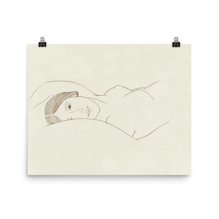 "Reclining Woman" Art Print - Lone Fox