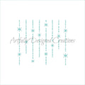 Retro Christmas Garland Stencil