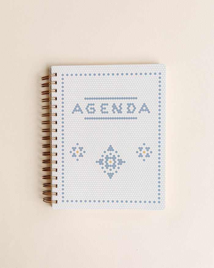 Retro Tile Undated Planner / Agenda - Lone Fox
