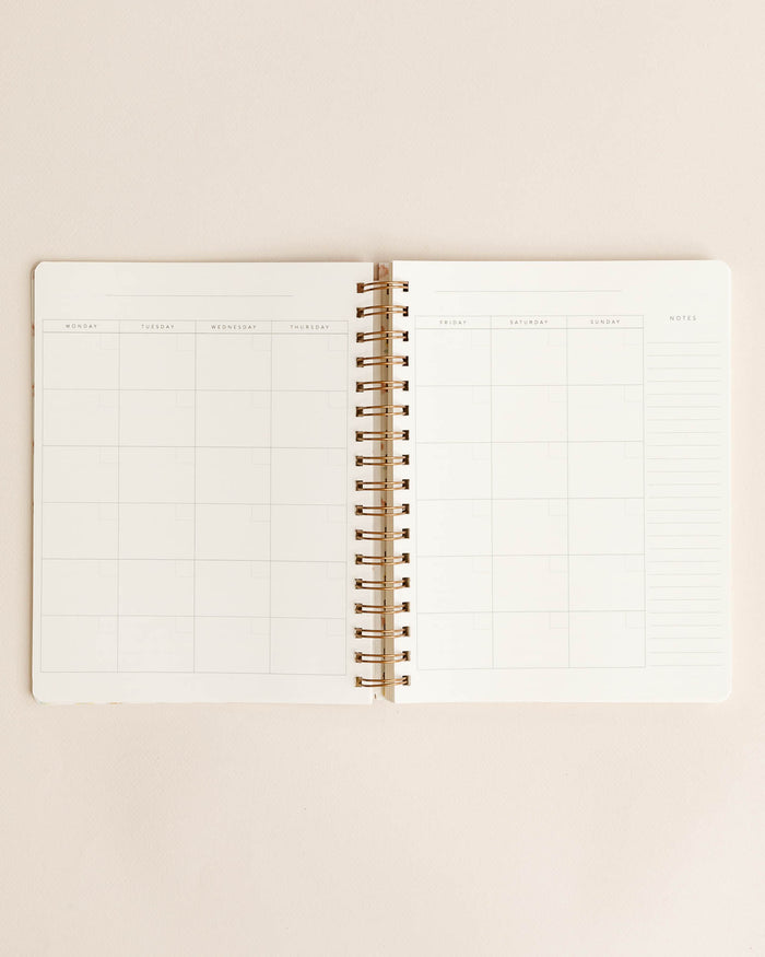 Retro Tile Undated Planner / Agenda - Lone Fox
