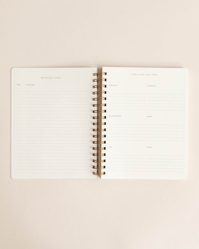 Retro Tile Undated Planner / Agenda - Lone Fox