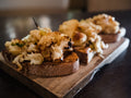 ROAST CAULIFLOWER CAPONATA BRUSCHETTA
