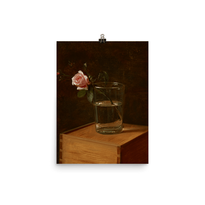 "Rose in Glass" Art Print - Lone Fox