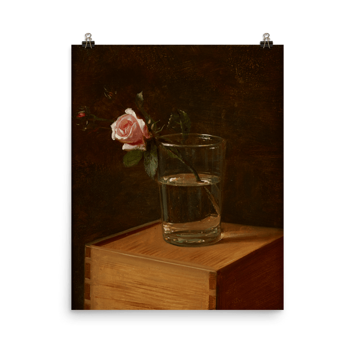 "Rose in Glass" Art Print - Lone Fox