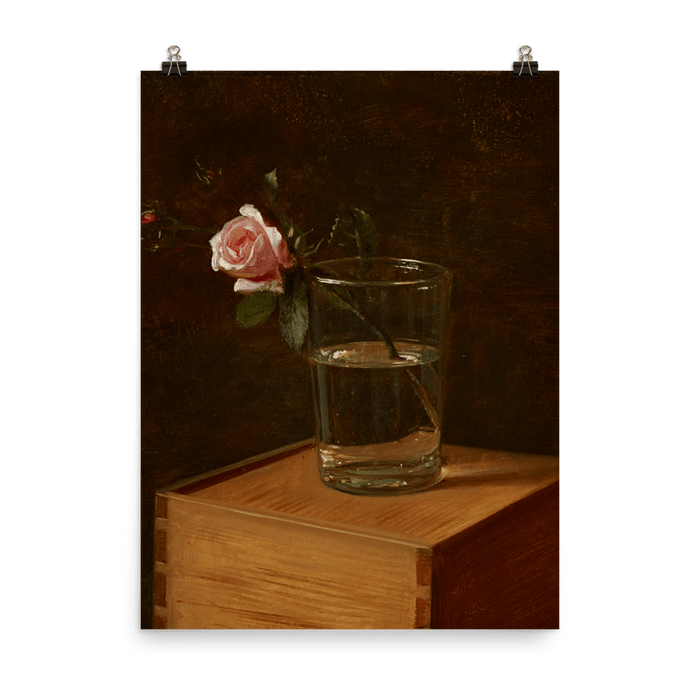 "Rose in Glass" Art Print - Lone Fox