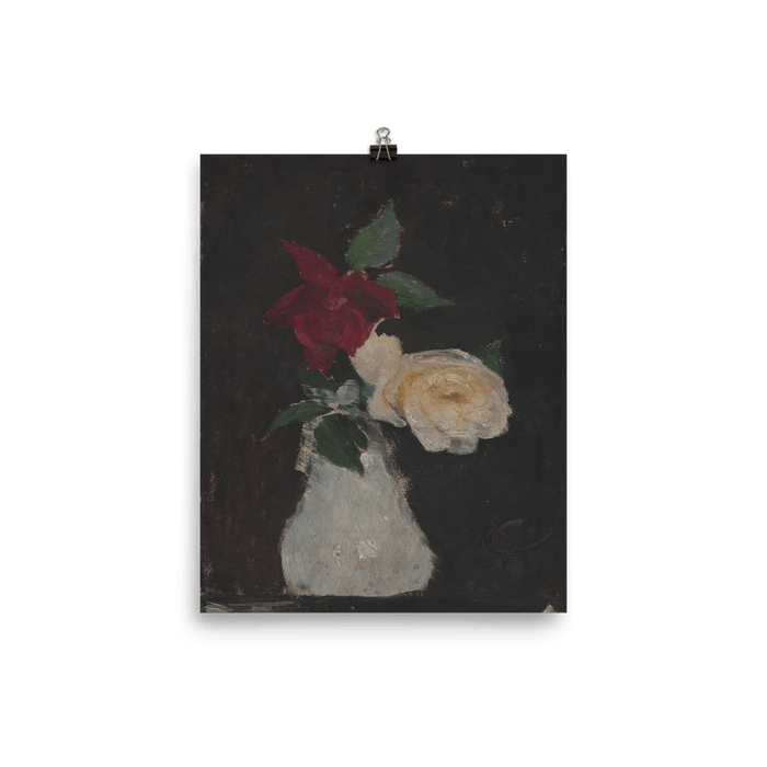 "Roses in a vase" Art Print - Lone Fox