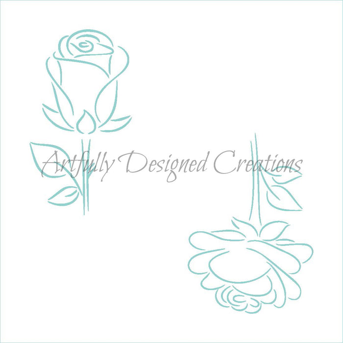 Roses Stencil