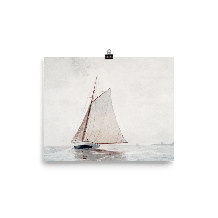 "Sailing off Gloucester" Art Print - Lone Fox
