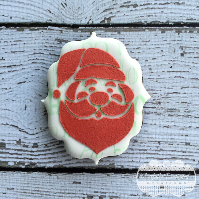Santa Face Stencil